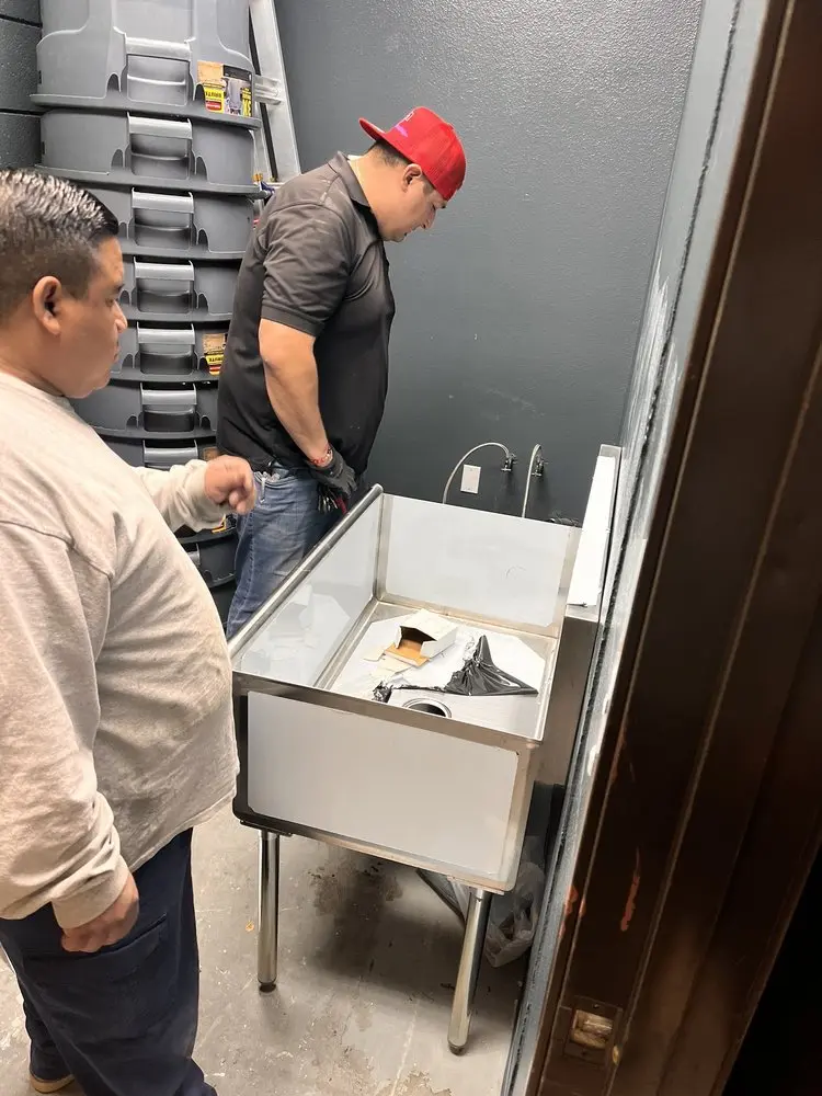 Commercial plumbing and sink installation in West Kissimmee